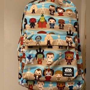Star Wars Phantom Menace Chibi Loungefly Full Size Backpack